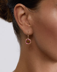 Natalie Dissel Jewellery Earrings - 18K Rose Gold with Fluor Liddicoatite Tourmaline