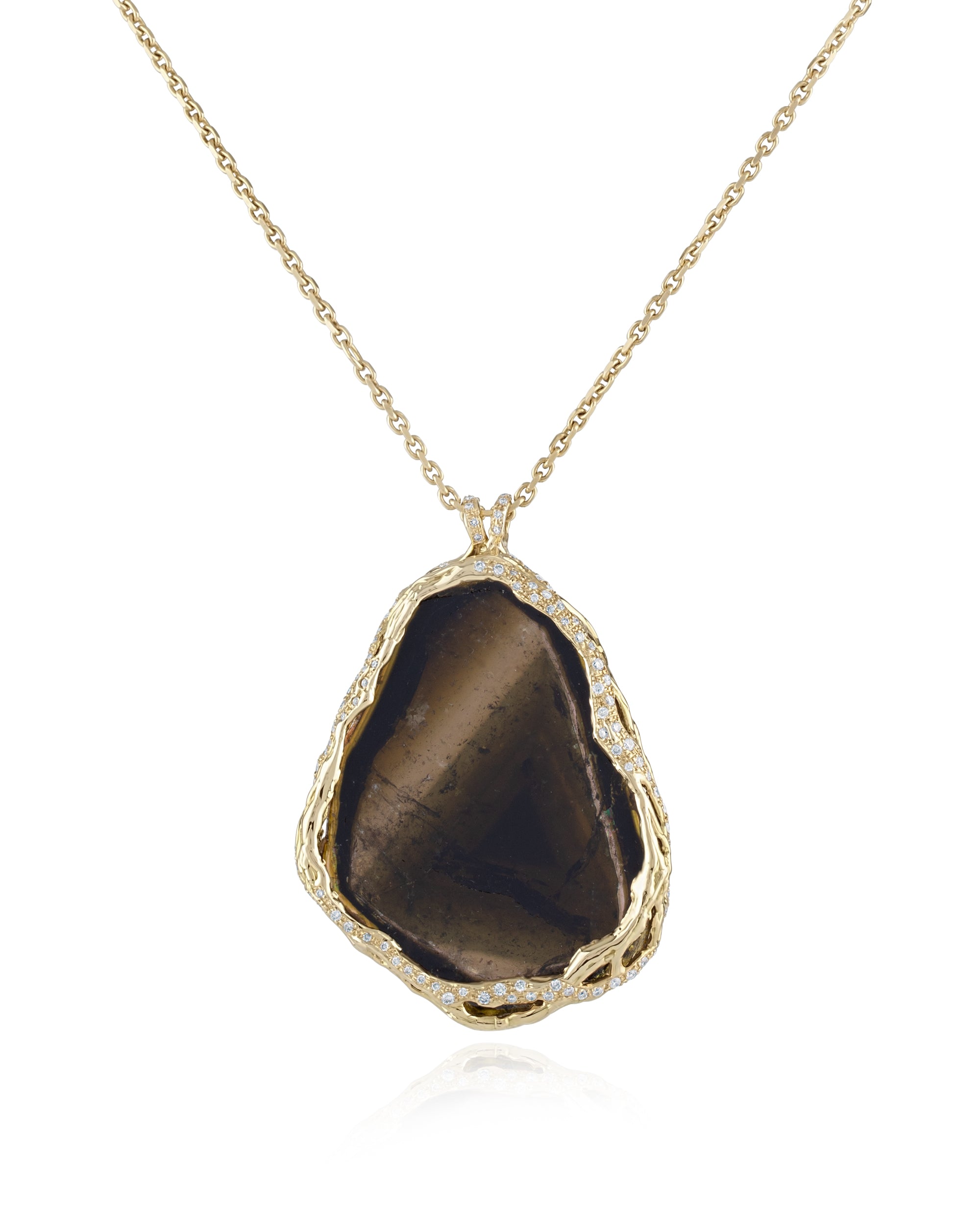 Tourmaline Liddicoatite Necklace, 18K Gold