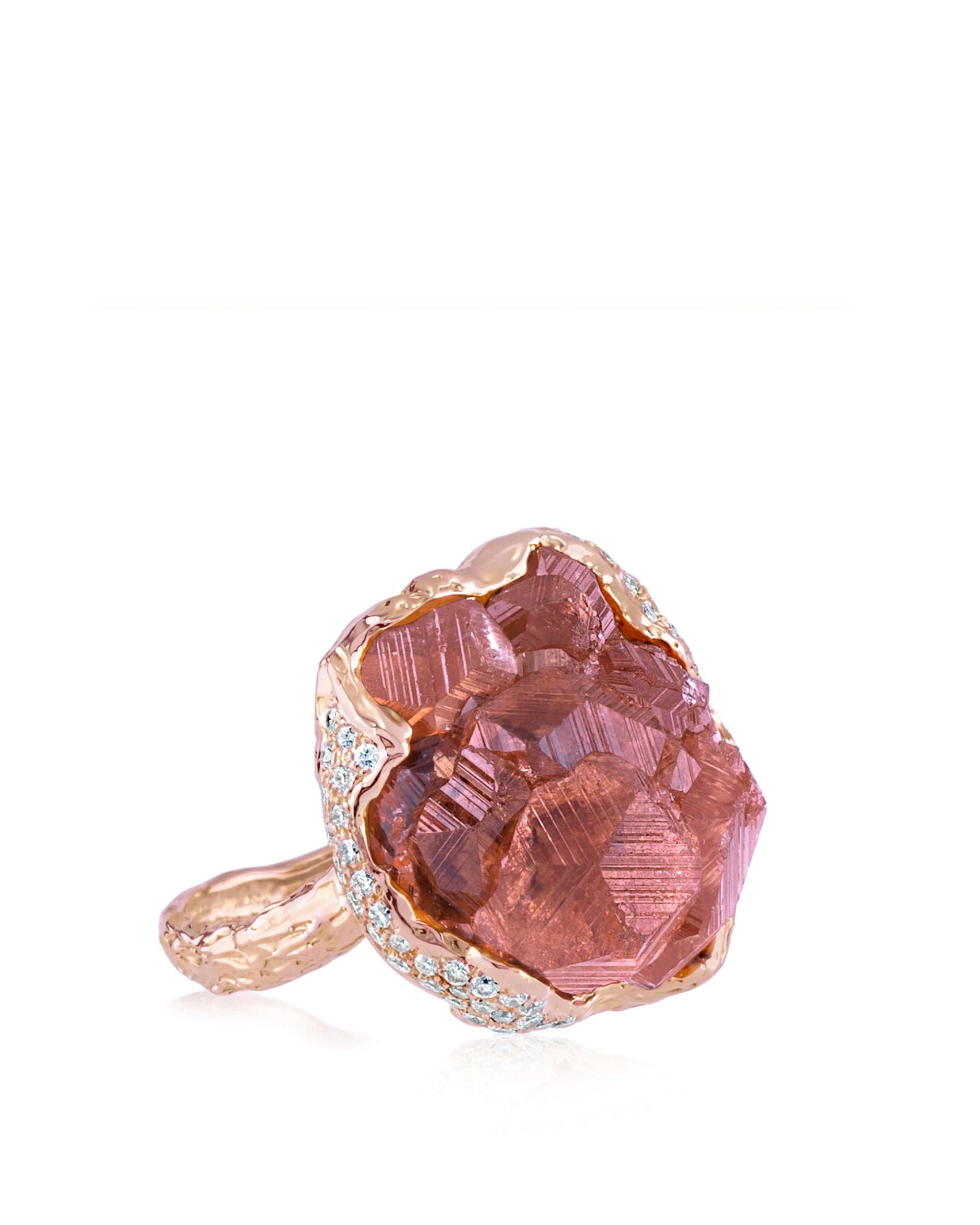 Mineral Rose Mountain Collectors Ring, 18K Gold