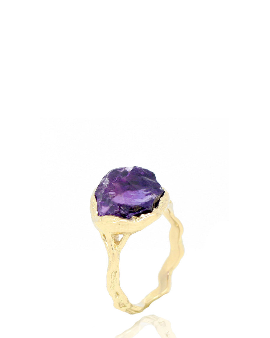 Amethyst GemRocks Ring, 18K Gold