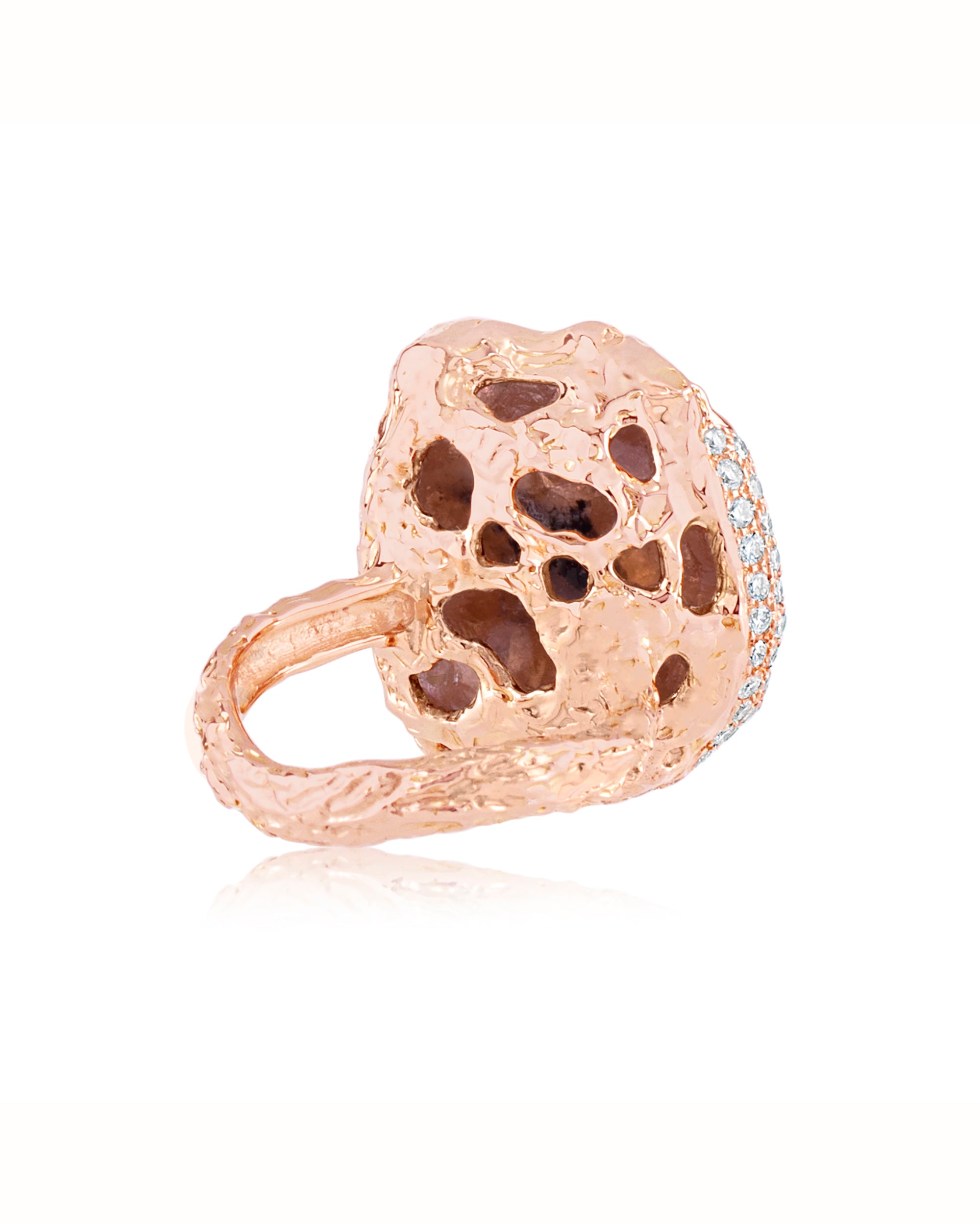 Mineral Rose Mountain Collectors Ring, 18K Gold